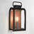 Curved High Strength Clear Glass 13" H Black 1-Light Outdoor Wall Lantern-1096464551-1102191793