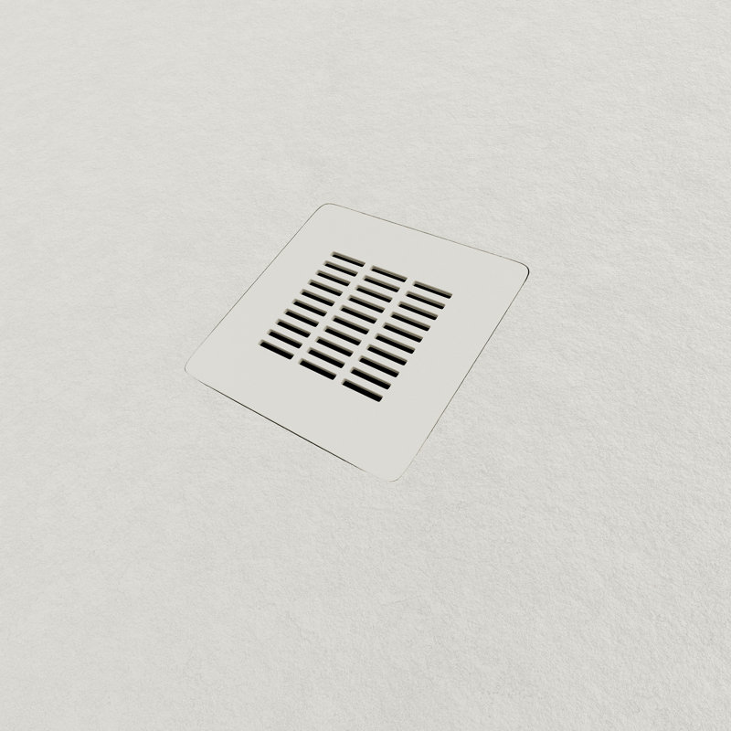 Base de douche Curbless Rex Ardoise 60 po x 36 po, Blanc