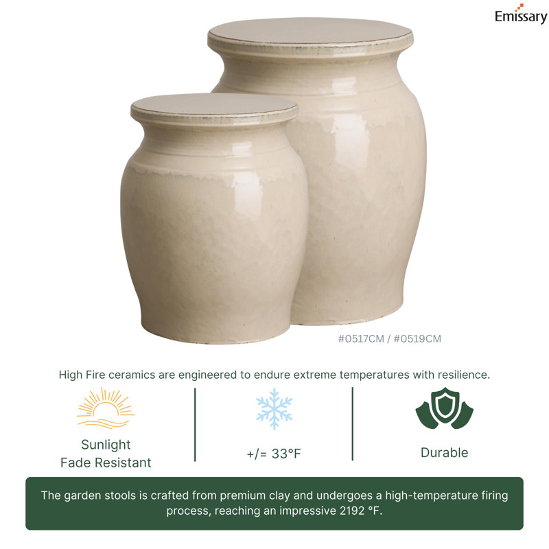 Garden Stools Stool, Cream