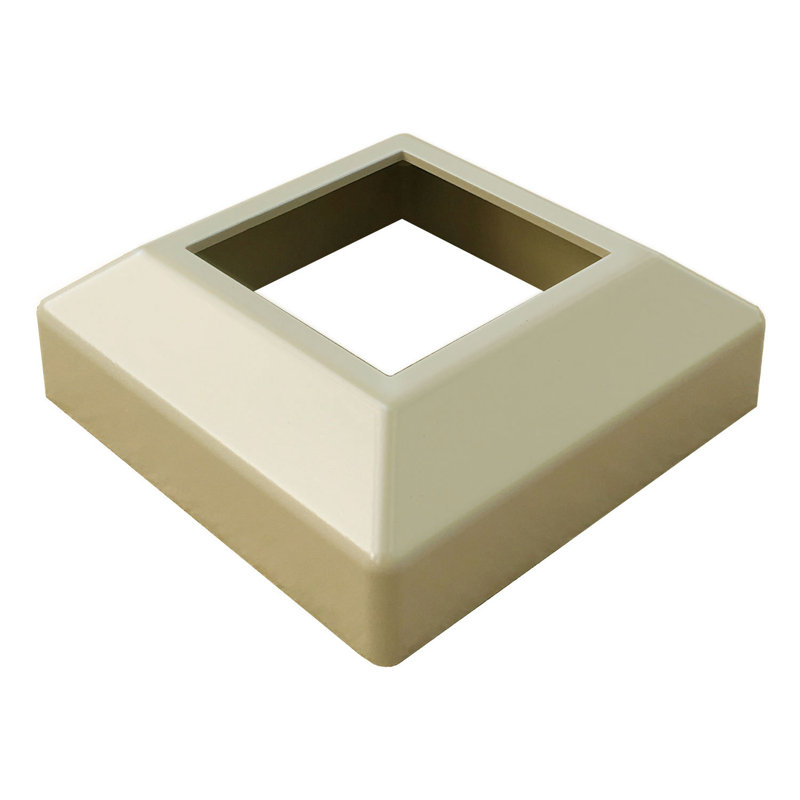 3 in. W Aluminum Post with Welded Base, Desert Tan, 44" H x 3" W x 3" D