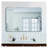 30X40 Inch Silver Metal Framed Rectangular Rectangular Bathrrom Mirror For Wall.