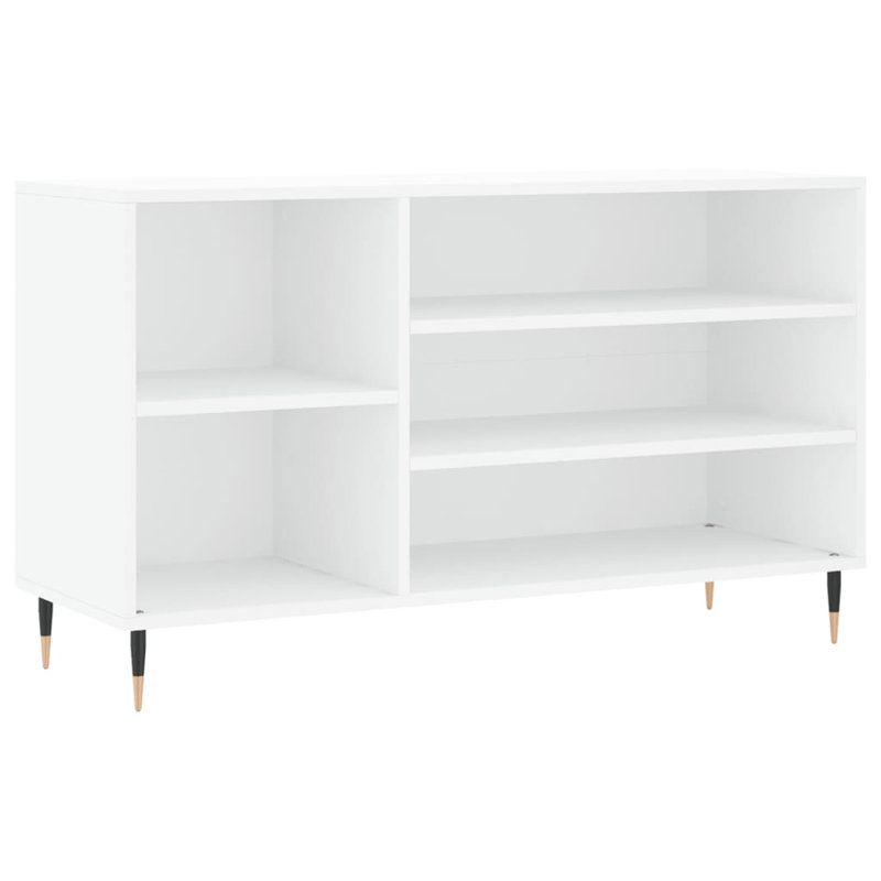 8 Pair Shoe Storage Cabinet, White
