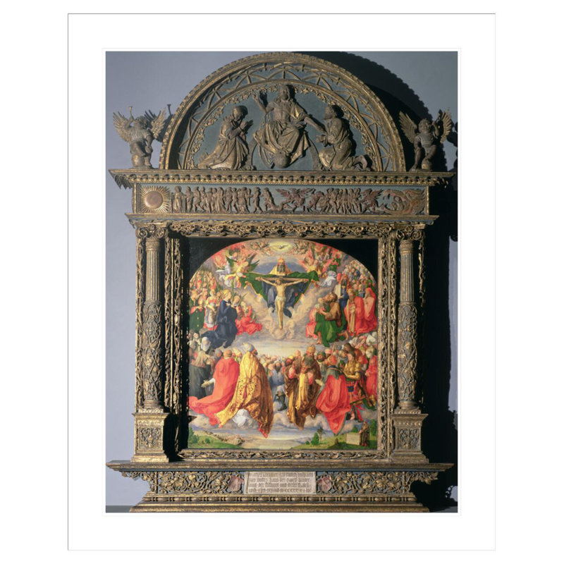 Le retable de la Landauer «All Saints Day» par Albrecht Dürer, impression giclée sur cadre, H 41,5 po x l 33,42 po