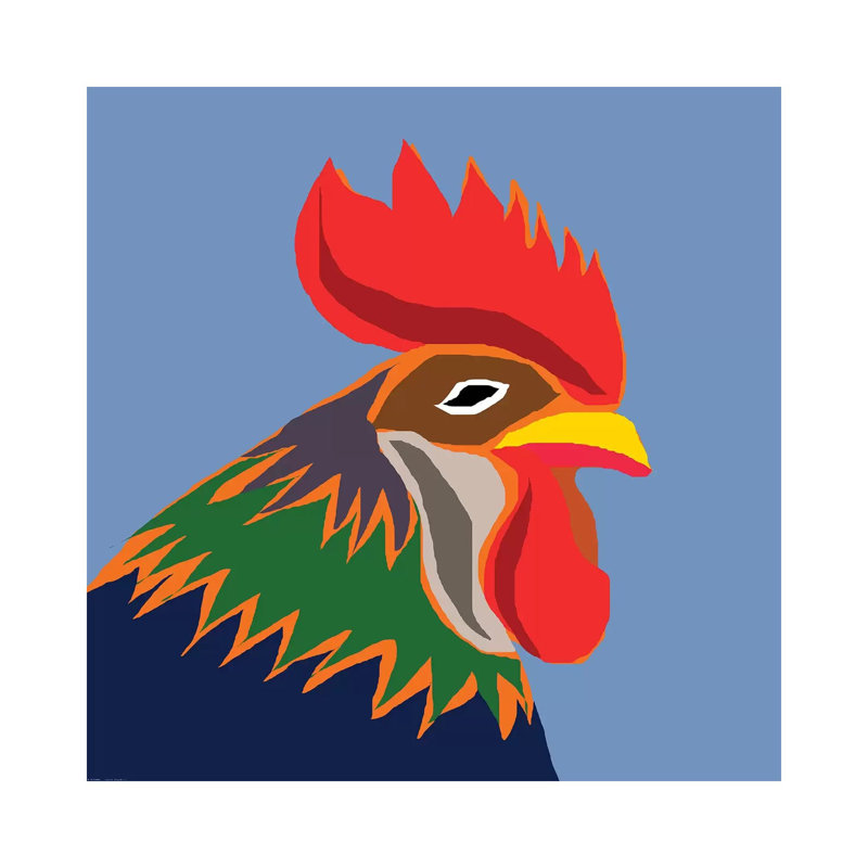 Cock by Art Mirano - Wrapped Canvas Print, 66.04 cm H x 66.04 cm W x 3.175 cm D