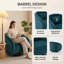 Fauteuil d'appoint rembourré 30,7 po-129444756