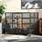 Black Folding Metal Dog Crate With Removable Tray, Escape-proof Cage Kennel With Lockable Wheels And Sturdy Locks-1487222733