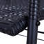 Banc oscillant en osier 2 personnes avec système berçant ergonomique