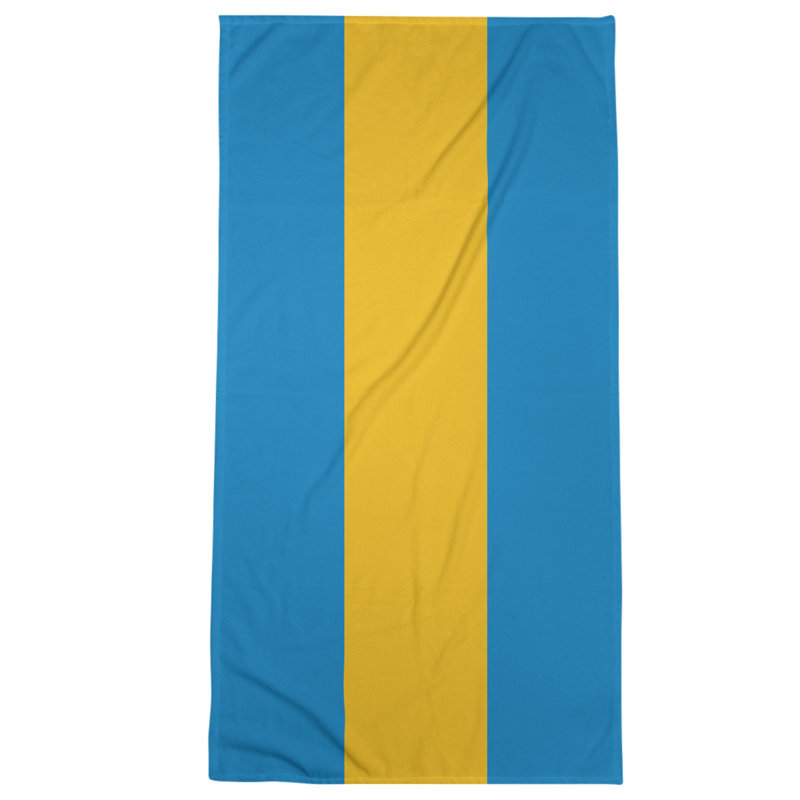 Microfiber Bath Towel, Tennessee Red Football Blue/Gold/Blue