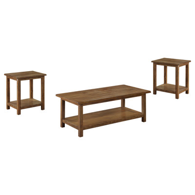 Castleton Distressed Brown 3-Piece Coffee And End Table Set(Only Including Coffee Table)