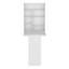 Table murale pliable avec plusieurs tablettes, blanc