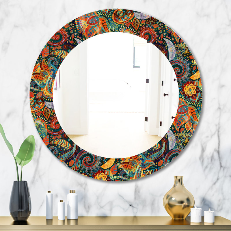 Paisley 4 Traditional Vanity Mirror, 23.6" H x 23.6" W