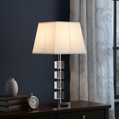 Lampe de table en cristal 25 "Wendi Glam