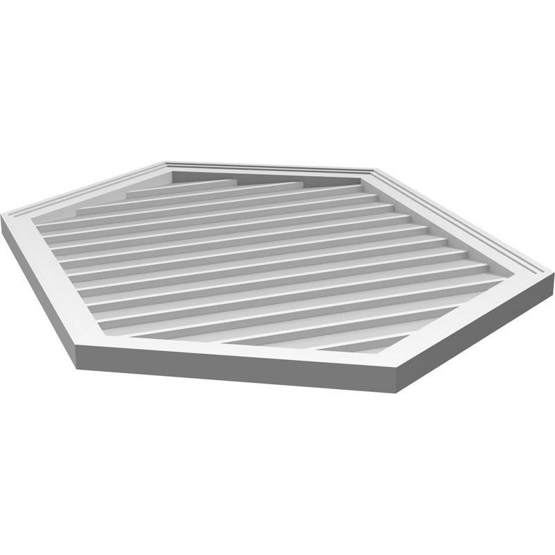 Ventilé vertical à pignon vertical 7/12 po, H 42 po x l 30 po x P 1,5 po
