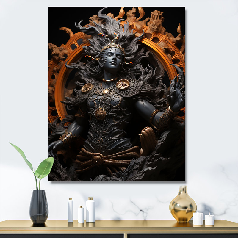 «Hinduism Natarajas Spiritual Dance», reproduction d'art sur toile, Toile tendue, H 32 po x l 16 po x P 1 po