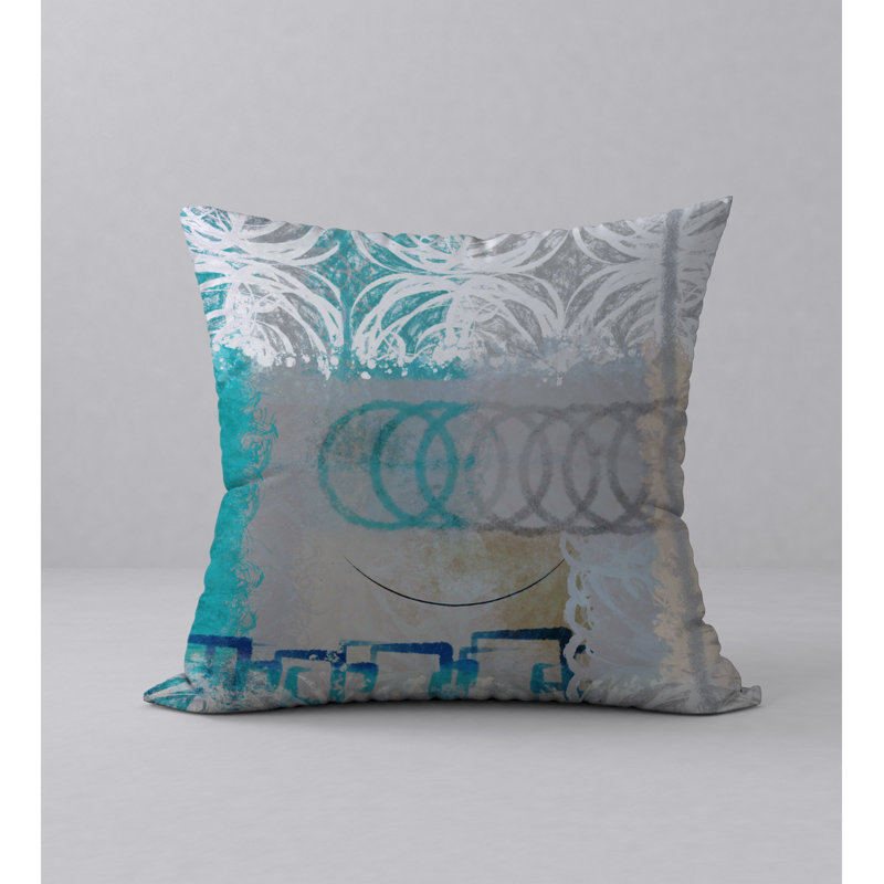 Housse de coussin décorative carrée et insert, 18 po x 18 po