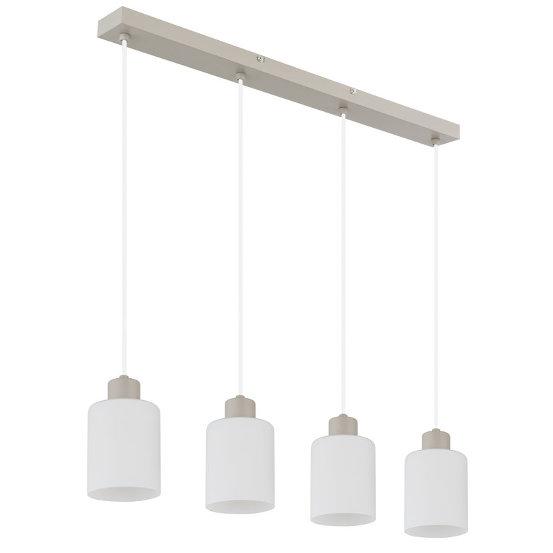 4 - Light Natural Geometric Pendant
