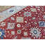 Tapis rectangulaire en laine unique de 12 pi x 14 pi 8 po gris / rouge / bleu