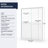 44" - 48" W X 72" H Double Sliding Shower Door, Semi-Frameless Bypass Bathroom Sliding Door With 1/4" (6Mm) Tempered Glass-120179039