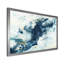 Bleu abstrait créatif liquide - peinture sur toile-67236757-67236758