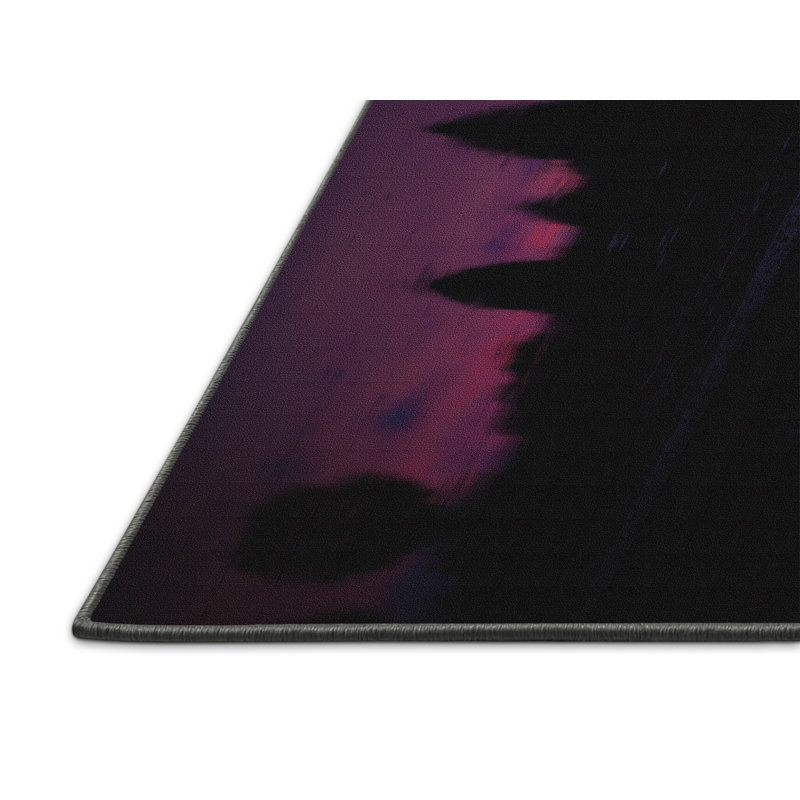 Tapis noir / mauve, Rectangle 2 pi x 4 pi