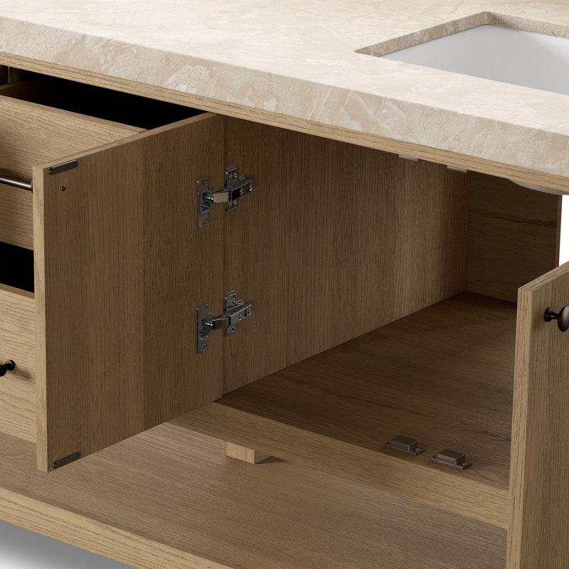 Anthem Double Vanity, Satin Light Wash Oak