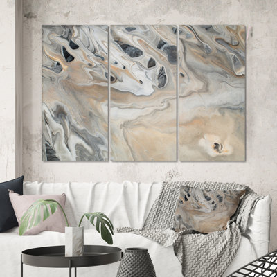 Abstrait marbre avec espace de reproduction - reproduction d'art moderne sur toile