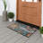 Arayig Floral Welcome Recycled Rubber All Weather Non-Slip Outdoor Door Mat
