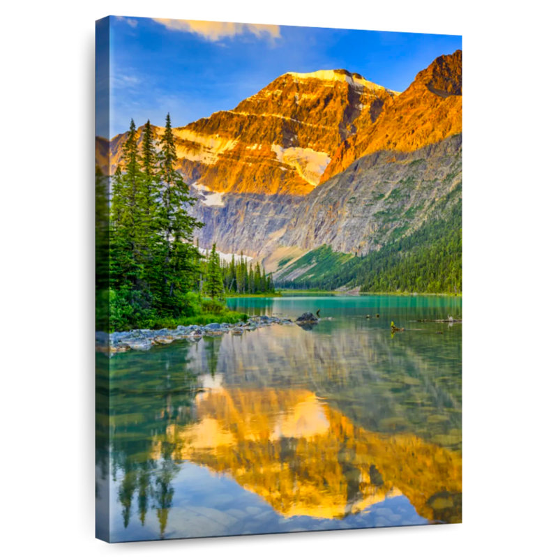 Alvord Mount Edith Cavell Alpenglow, H 39 po x l 26 po