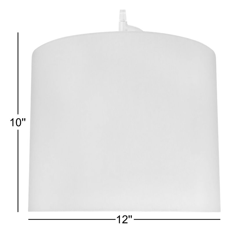 Luminaire suspendu tambour 1 lumière Haywards, Vert clair uni