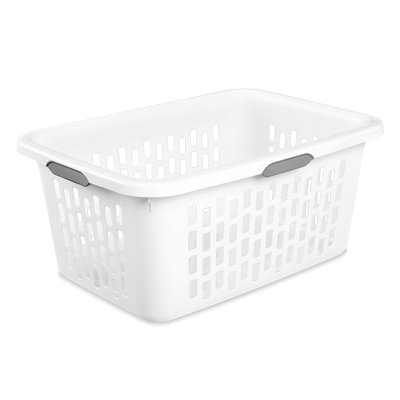 Sterilite Laundry Basket, 2 Bushel Plastic Hamper with Handles, 18 Pack