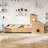 Car-shaped Floor Bed With Storage Drawers And Desk-689373038-689373039