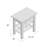 Manatuto Solid Wood Prep Table