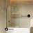 Porte 34 X 58 Framed Fixed 3/8 In. (10Mm) Clear Tempered Glass Tub Door With Frame-109660373