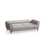 3-Seat Sofa-Bed, Grey Fabric, 84.6 x 33.5 x 33.5 inches | Beech Wood & Chipboard Frame, 100% Polyester | Turnable Back Mechanism, Fixed Cushions, Easy to Clean | Perfect for Living Room & Guest Rooms-1173818478