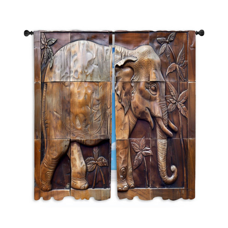 Paire de rideaux obscurcissant en polyester Egeo, L 20 po x L 84 po