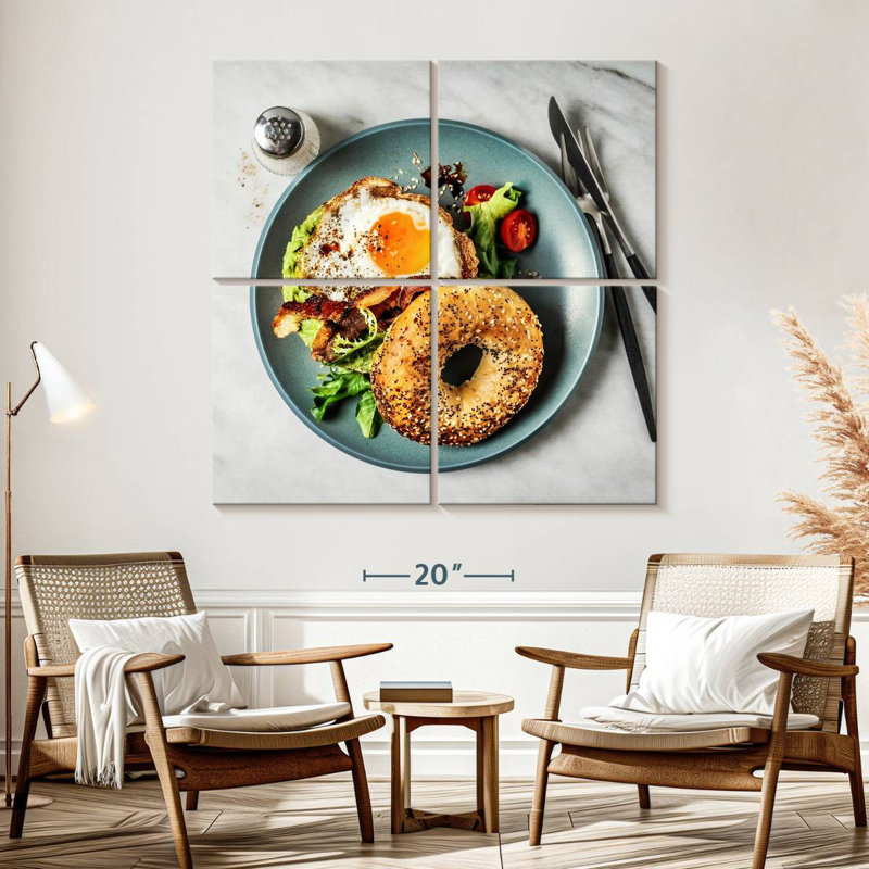 Yarlin Bagel Sandwich, H 57 po x l 57 po