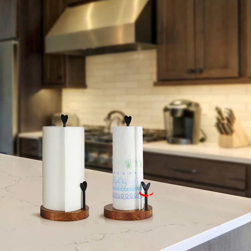Wood Paper Towel Holder