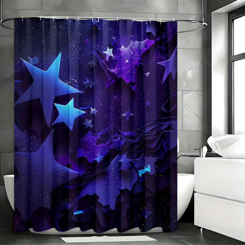 Shower Curtains with Hooks Included