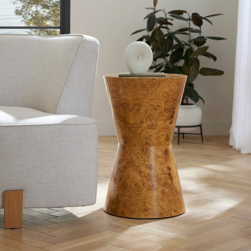 Costello Accent Table, Blonde Burl