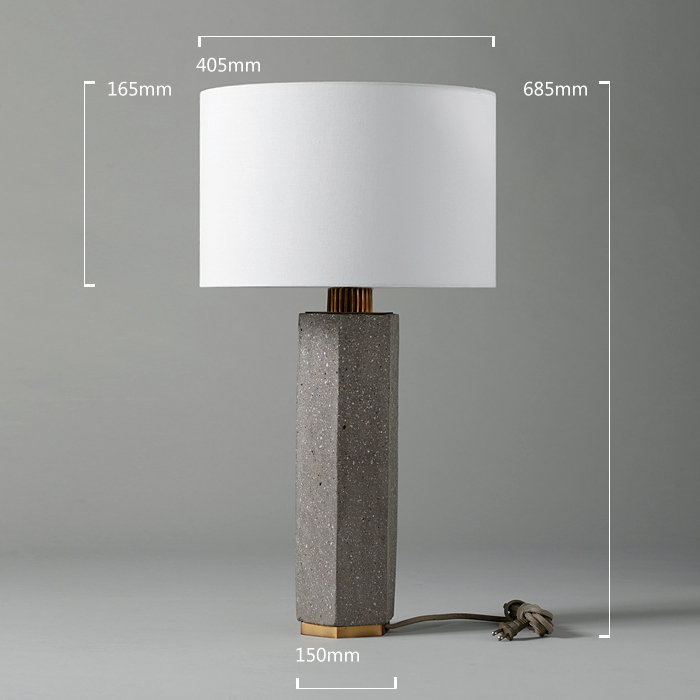 Lampe de table 31" en béton Loera