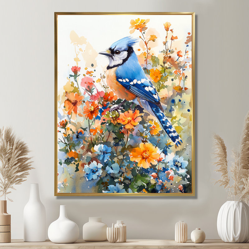 Batchelder - animaux, impressions sur toile, H 40 po x l 30 po, Impression encadrée flottante, Doré