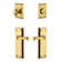 Fifth Avenue Long Plate Complete Entry Set with Single Cylinder Deadbolt and Georgetown Lever