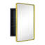 Farmhouse Recessed Metal Bathroom Medicine Cabinets with Mirror with Adjustable Tempered Glass Shelves-1695340444-1695094430