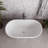 54" Streamline Soaking Freestanding Tub With Internal Drain-108964848