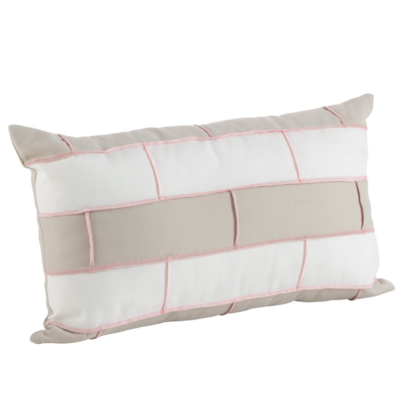 Brick Reversible Throw Pillow