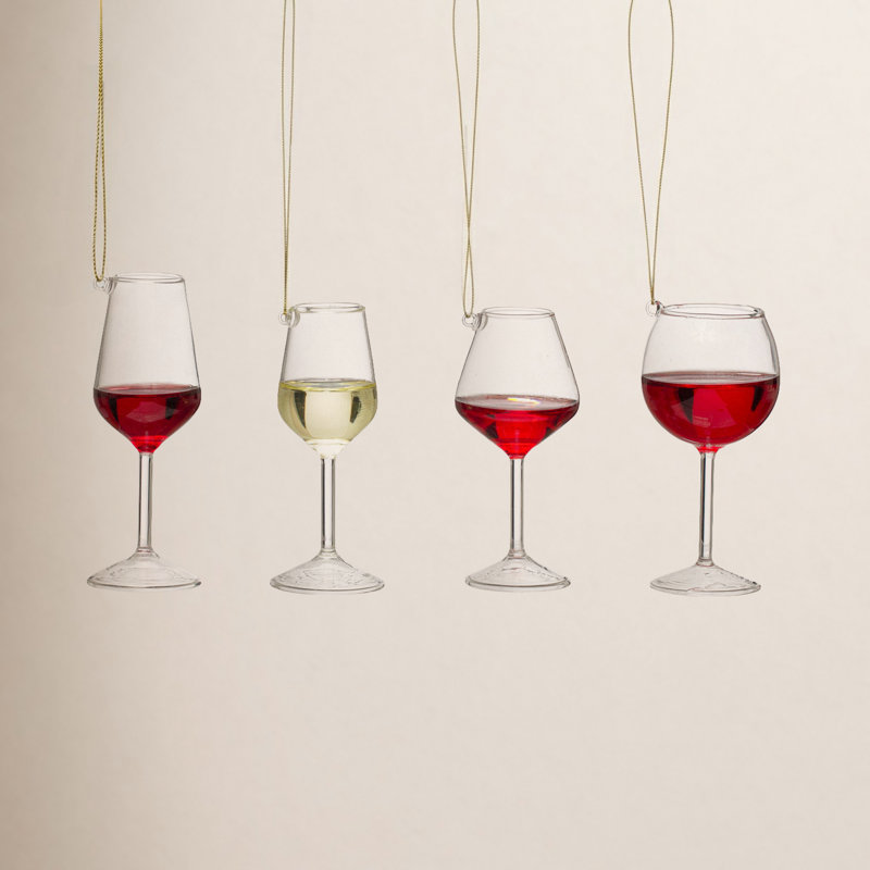 Ornement en verre à vin