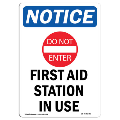 First Aid Station in Use Sign