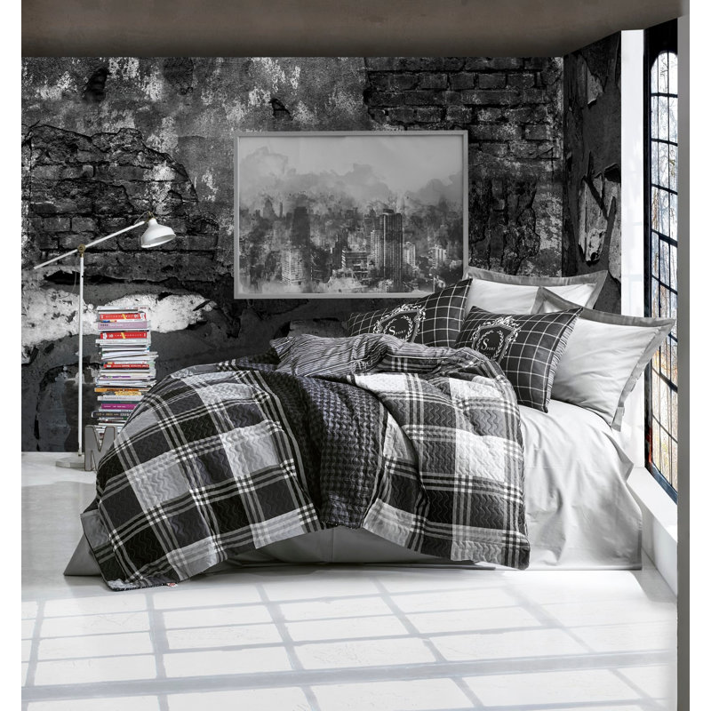 Ensemble de housse de couette 100% coton 4 pièces Auxvasse