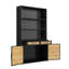 Armoire de rangement pour outils en bois massif Amald