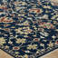 Sovereign Navy Ivory Floral Hand Knotted Wool Area Rug-1969332140